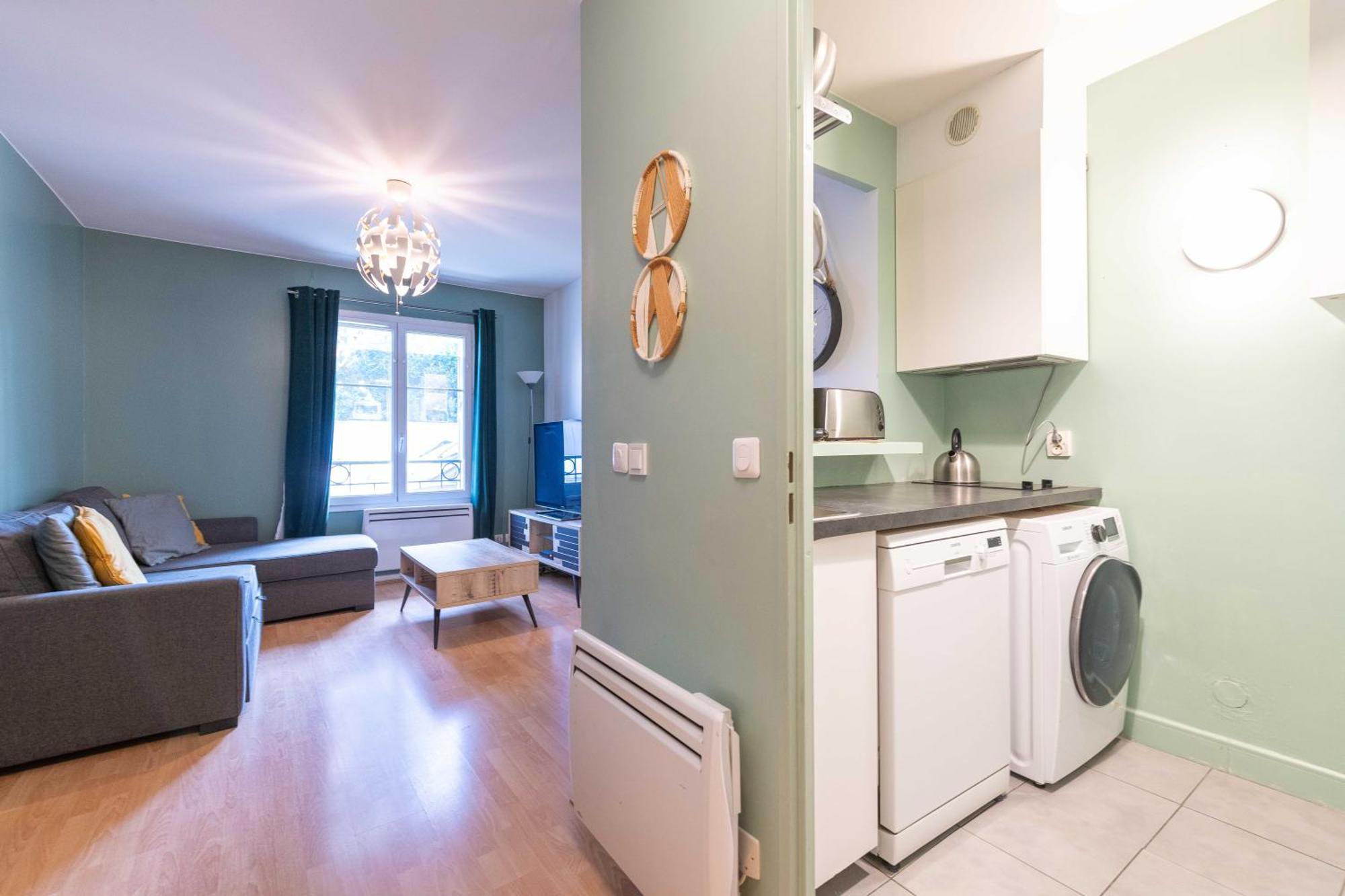 F2 Colore Et Confortable Proche Disney+wifi Apartment *