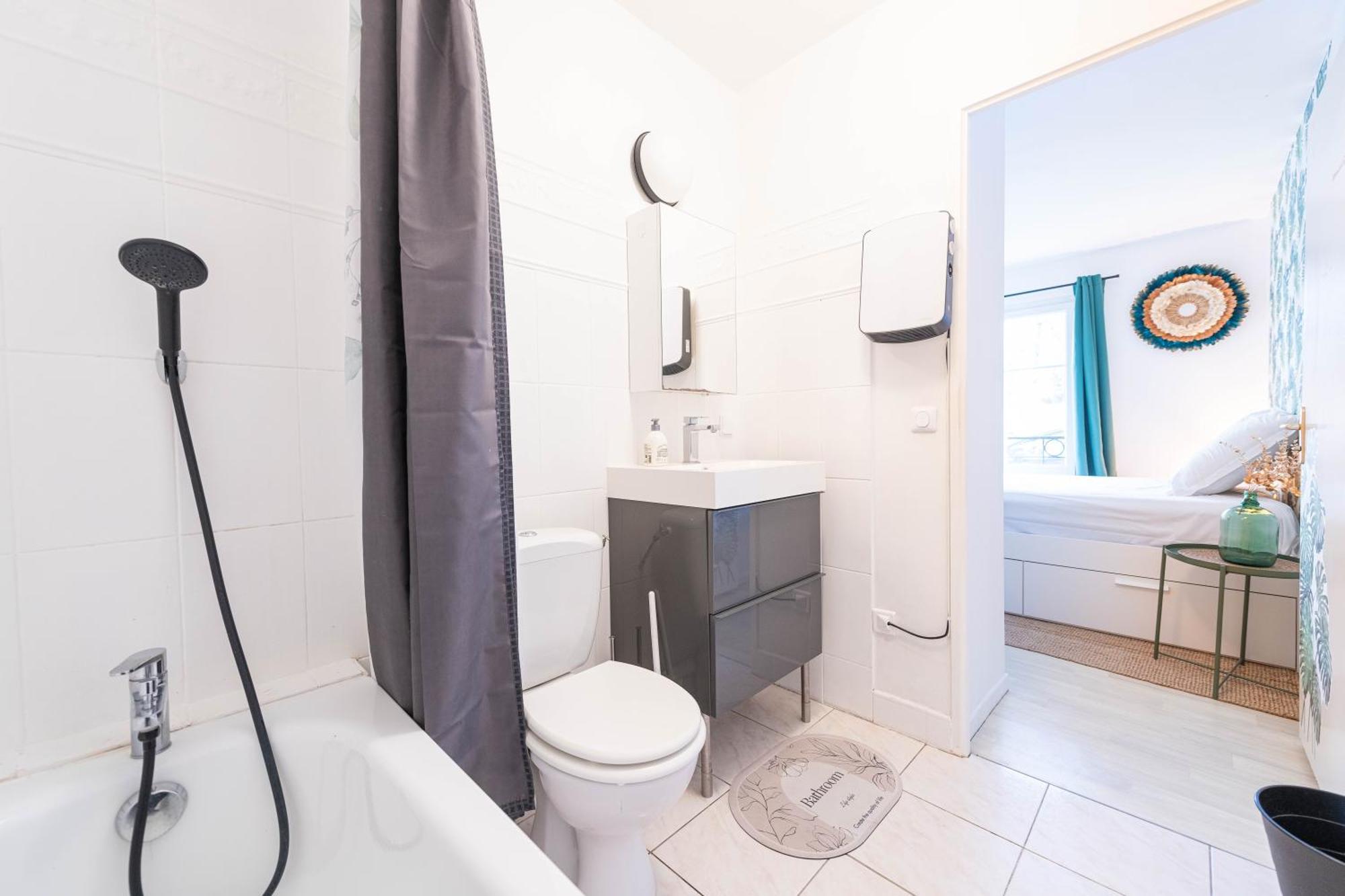 F2 Colore Et Confortable Proche Disney+wifi Apartment Bailly-Romainvilliers